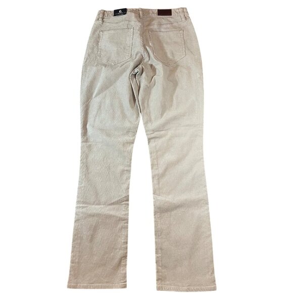 Lands End Womens Mid Rise Straight Leg Corduroy Pants Size 6 Silver Mist - Picture 1 of 7